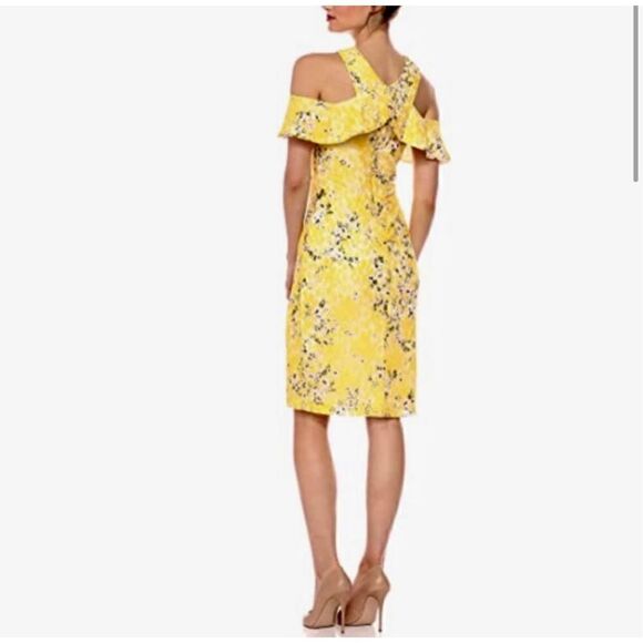 Rachel Roy Yellow Lace Floral Sleeveless Dress - Picture 1 of 10